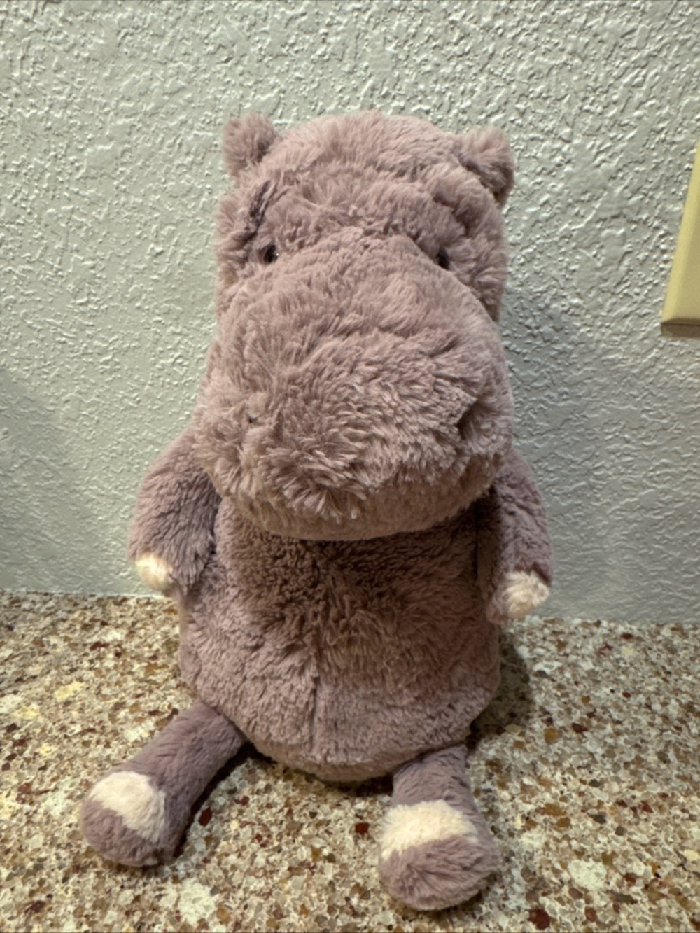 Jellycat Myrtle Hippo Plush Purple Stuffed Animal 14" MYR2H